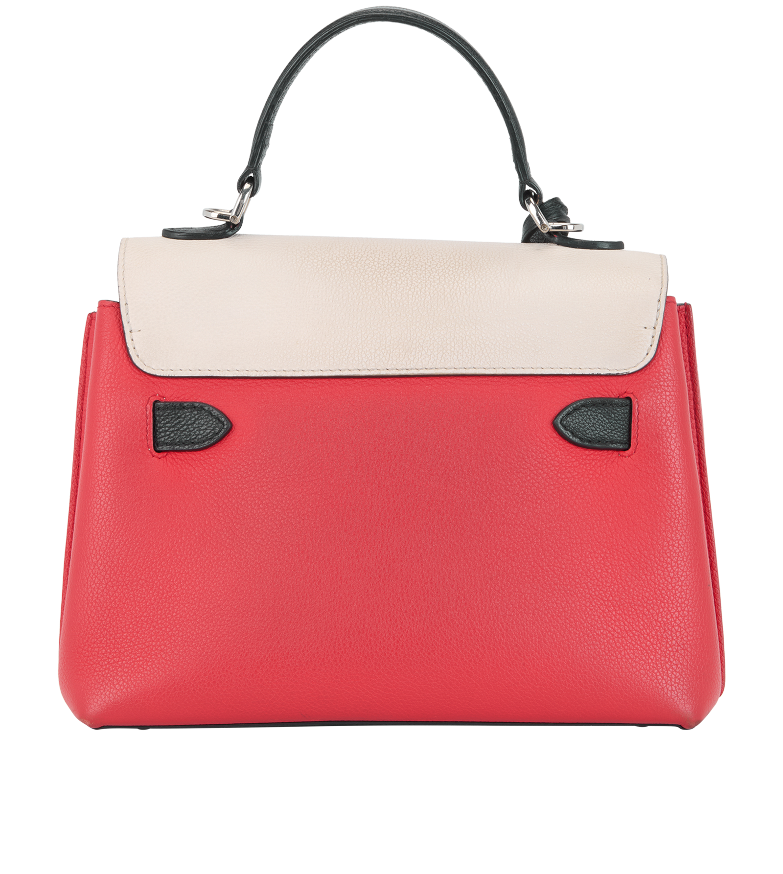 Lockme Ever BB, &pound;850, Handbags, Black/Cream/Red, Leather, Back view